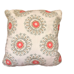 Embellished Decorative Pillow Removeable Case